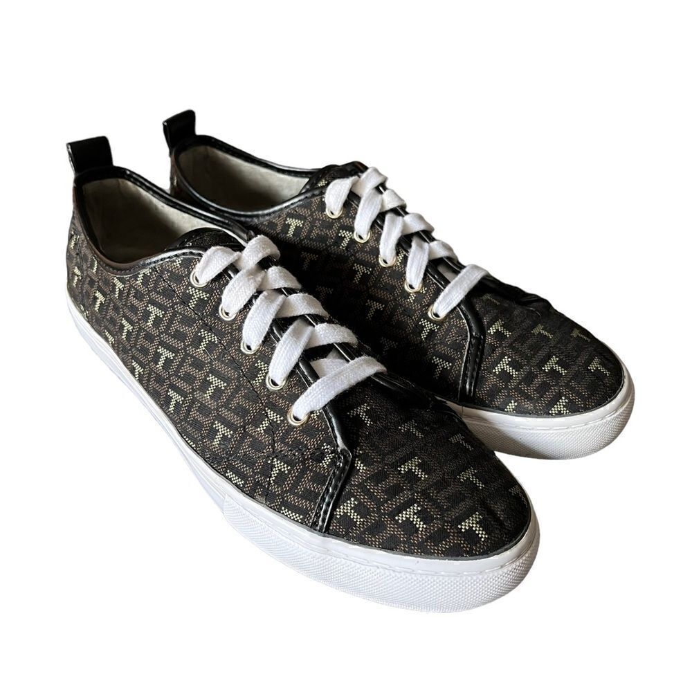 Tommy Hilfiger Logo Lace-Up Shoes -Sz 9 - Picture 2 of 10